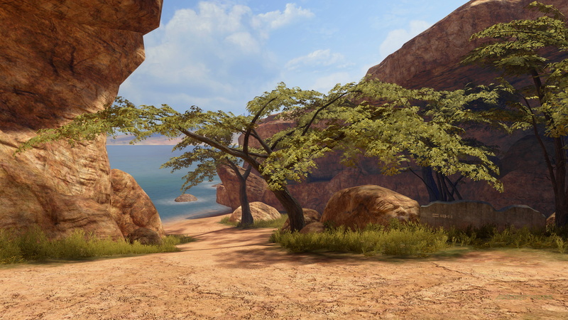 beach, science fiction, 4K, Halo 3, High Ground (Multiplayer Map), PC gaming, screen shot, water, in-game, Africa