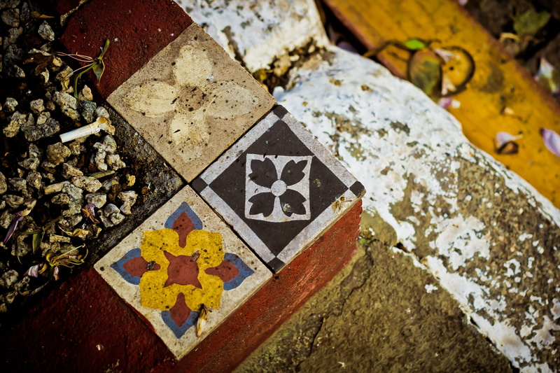 pattern, focus on foreground, stone material, urban, high angle view, rock, sitting, shape, Street, architecture, rock - object, working, communication