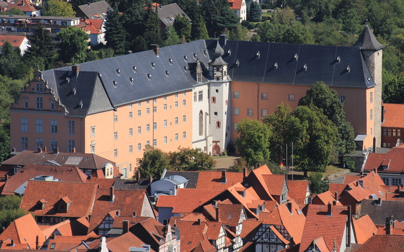 no people, panorama, welfenschloss, roof tile, places of interest, community, residential district, lower saxony, building, high angle view, tourism, nature