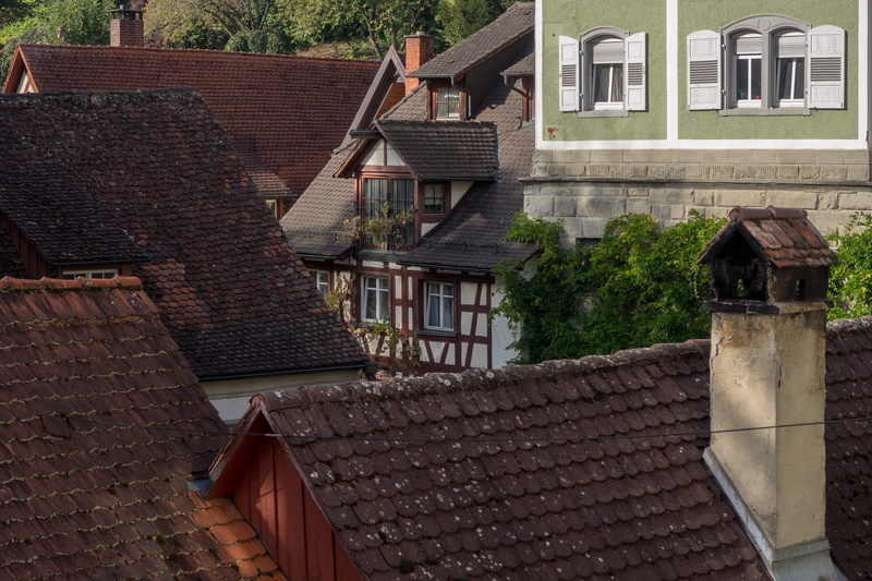 upper town, Lake Constance, house, Old Town, the past, baden württemberg, roof, building exterior, day, tree, structures, outdoors, germany, truss, tower