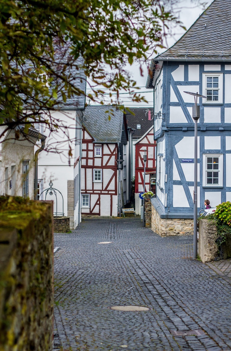 home, sidewalk, house, city view, building, old town, residential district, historically, building exterior, cobblestone, road, footpath, plant, outdoors