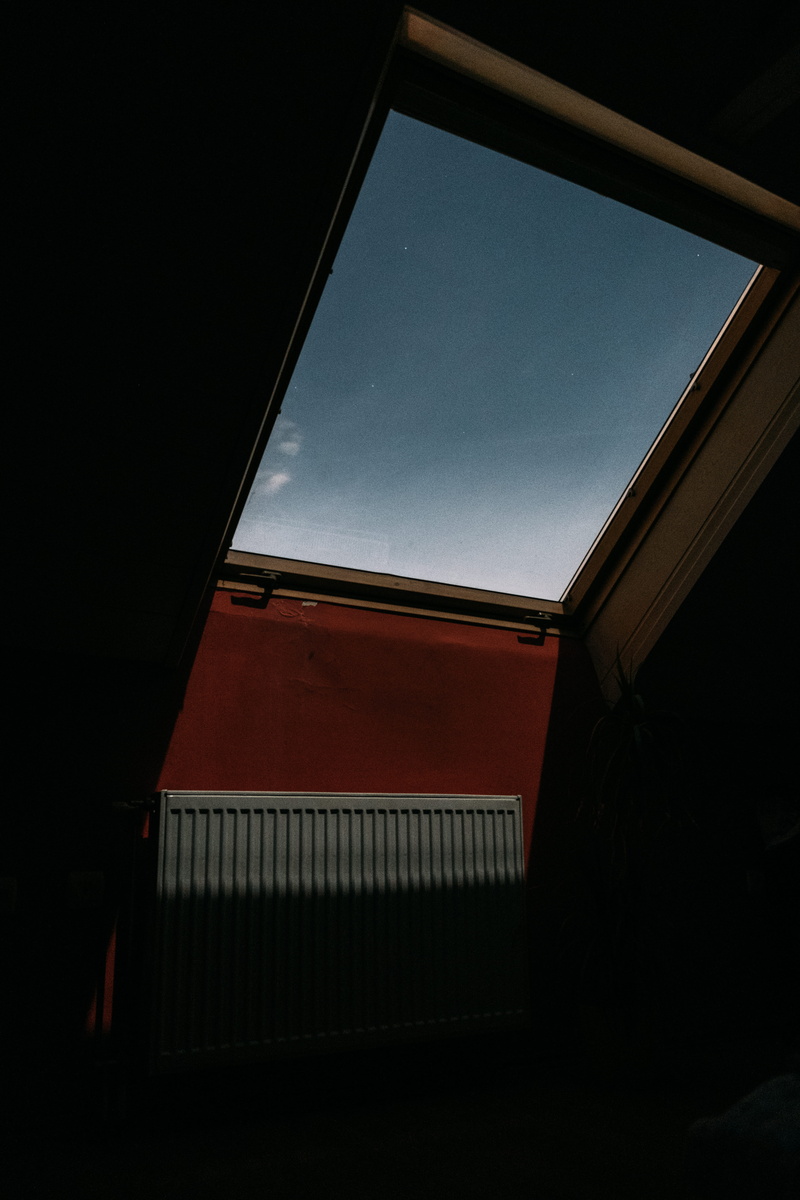 home, room, full moon, window, built structure, dark, day, sky, attic, architecture, casting light, moonlight, nature, night lights, window view, building