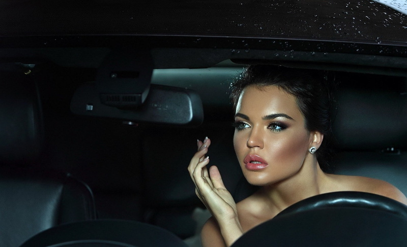 mode of transportation, hairstyle, glamour, indoors, beautiful woman, beautiful people, fashion, 720P, stud, car interior, young women, luxury, transportation
