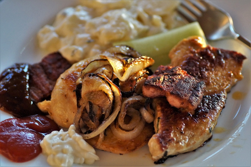 pork, preparation, still life, freshness, potato, food and drink, ready-to-eat, wellbeing, prepared potato, mushroom, turkey, annex, no people, vegetable