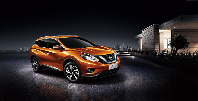 orange, Nissan Murano, 4K, Hybrid, crossover