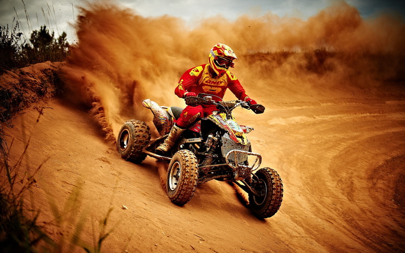 Race, Motorcycle, Dusty, Sports, 2K
