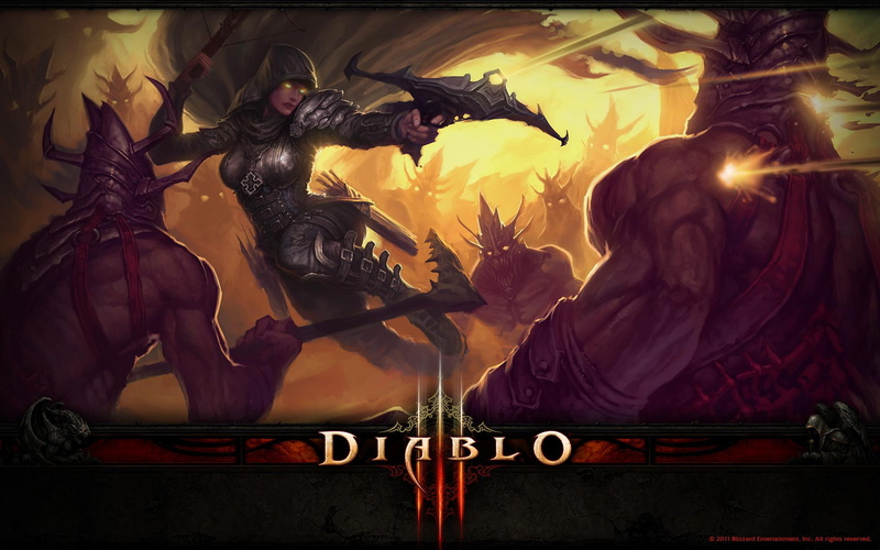 video games, hunter, demon hunter, demon, 1080P, game, poster, games, diablo