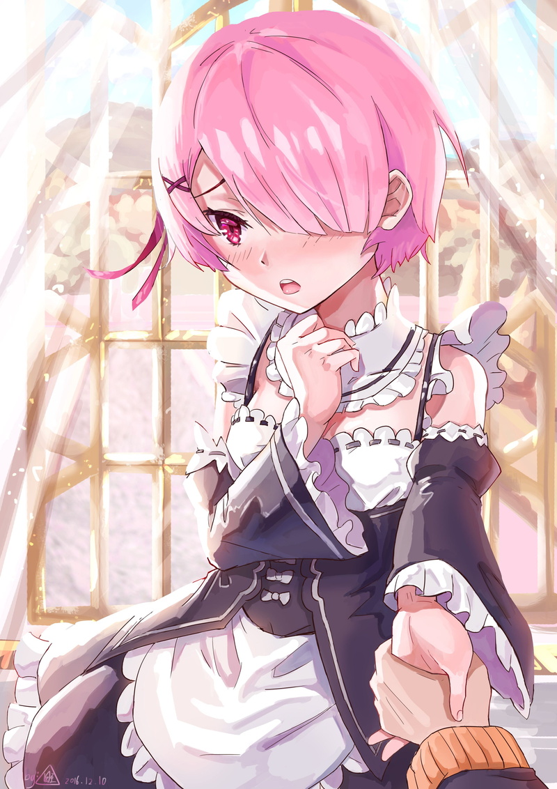 human representation, sunlight, pink color, mannequin, anime girls, close-up, fan art, anime, 4K, pink hair, women, art and craft, real people, lifestyles