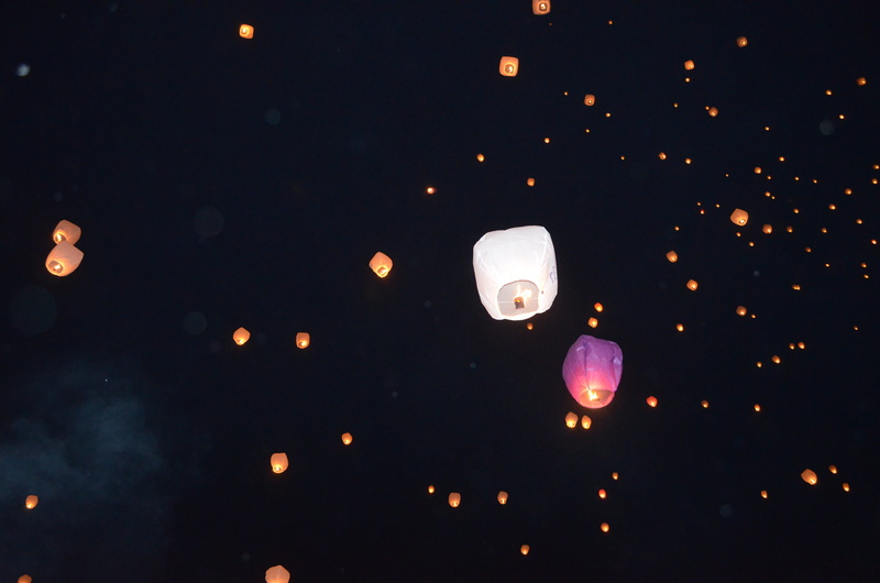 night, holiday, illuminated, chinese lantern, festival, december, wish, outdoors, large group of objects, celebration, lighting equipment, traditional festival