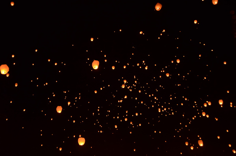 glowing, arts culture and entertainment, black background, orange color, flame, fire, lantern, dark, backgrounds, black color, wish, celebration, lighting equipment