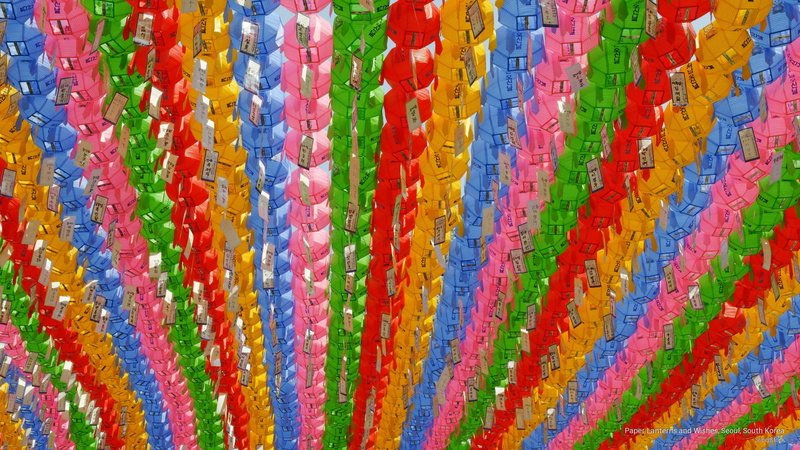 korea, south, lanterns, paper, wishes, Asia, 2K, seoul