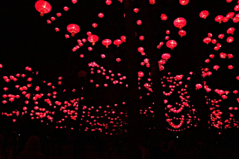 480P, new year, night, light, lampions, 2015