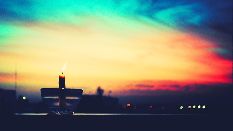 borealis, focus on foreground, glowing, nature, candle, no people, architecture, fire - natural phenomenon, sky, flame, glass, indoors, heat - temperature