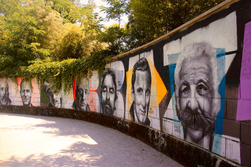 plant, mural, human representation, representation, tree, opatija, wall - building feature, outdoors, mammal, 4K, day, multi colored, art and craft, no people