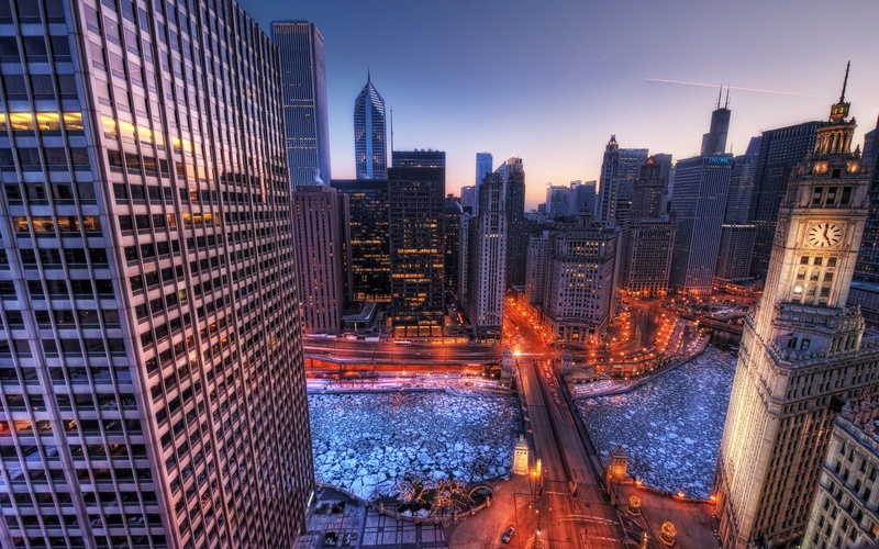 tall - high, no people, urban, nature, skyscraper, financial district, cityscape, city, modern, dusk, office, 2K, illuminated, clocktowers, building, travel destinations