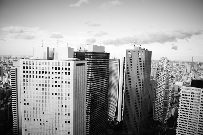 sky, cloud - sky, ciel, building, city, settlement, building exterior, blackandwhite, feeling, cityscape, urban skyline, view, day, big, apartment building