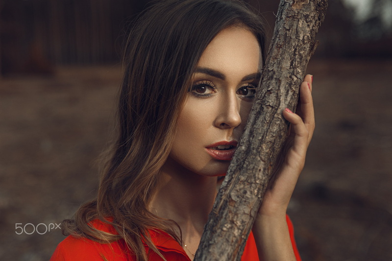 women, portrait, depth of field, 1080P, face, 500px, Damian Piórko