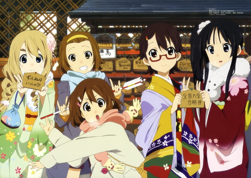 Azusa Nakano, Anime, K-ON!, Tsumugi Kotobuki, Mio Akiyama, 1080P, Yui Hirasawa, Nodoka Manabe, Ritsu Tainaka