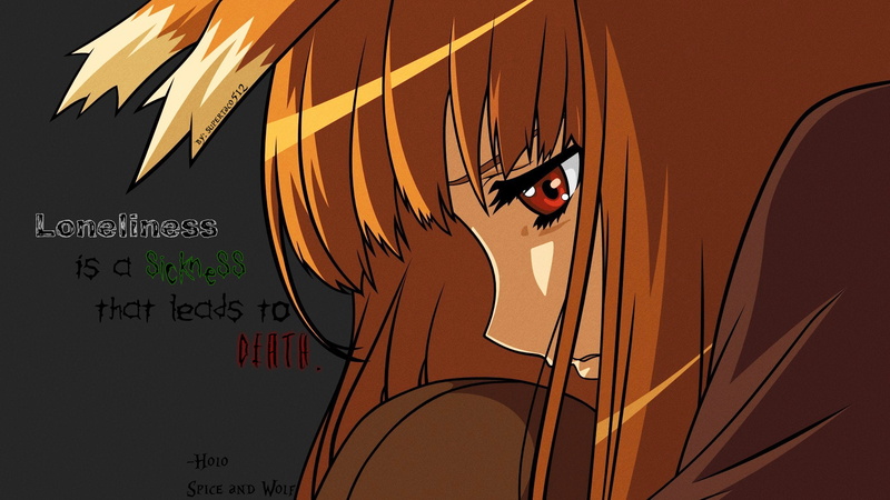 quote, watermarked, anime girls, Okamimimi, Holo, 1080P, Spice and Wolf