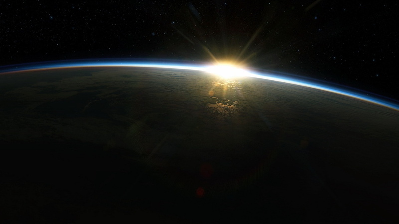 planets, hd, outer, 1080P, space, x, earth, world, sun, atmosphere, art, sunrise