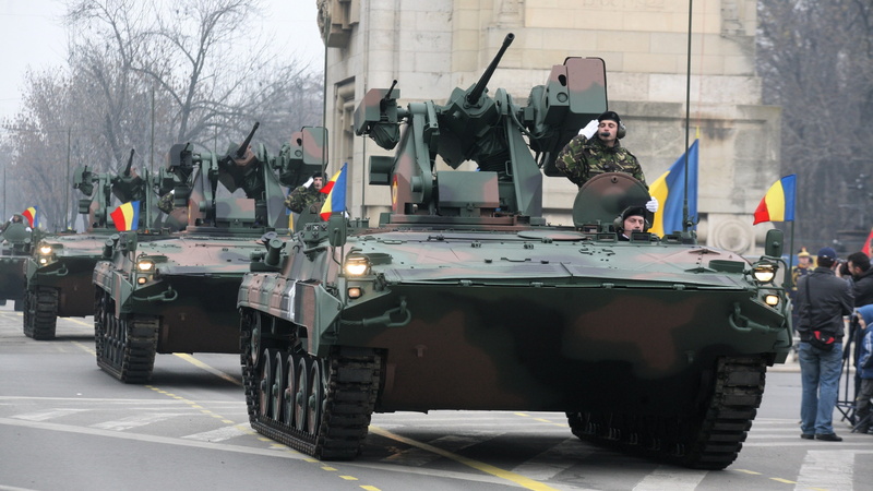 MICV, tanks, infantry fighting vehicle, MLI-84M, parade, Romanian Armed Forces, MLI-84, military, 4K, IFV