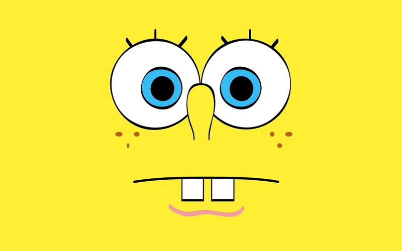 black color, characters, studio shot, desktop, yellow, representation, no people, squarepants, art, anthropomorphic smiley face, wallpa, cartoon, art and craft