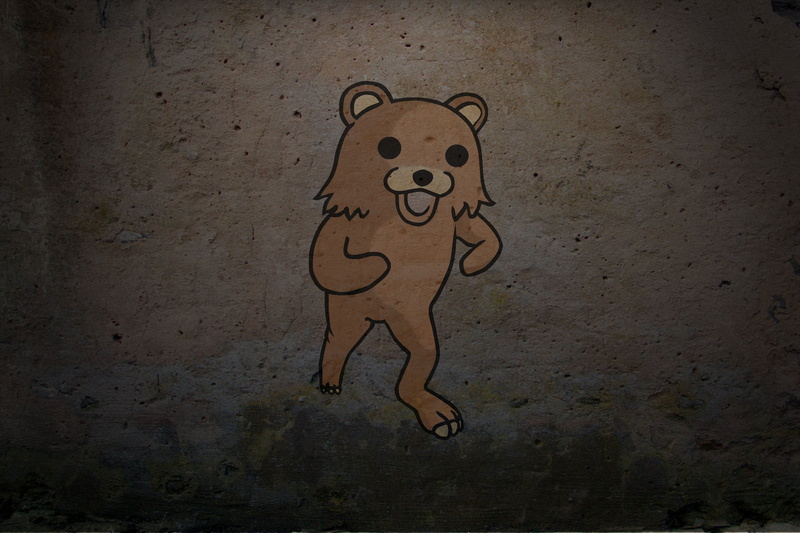 human representation, clip, close-up, art, creativity, cartoon, indoors, bear, background, no people, wall - building feature, mammal, art and craft, spooky