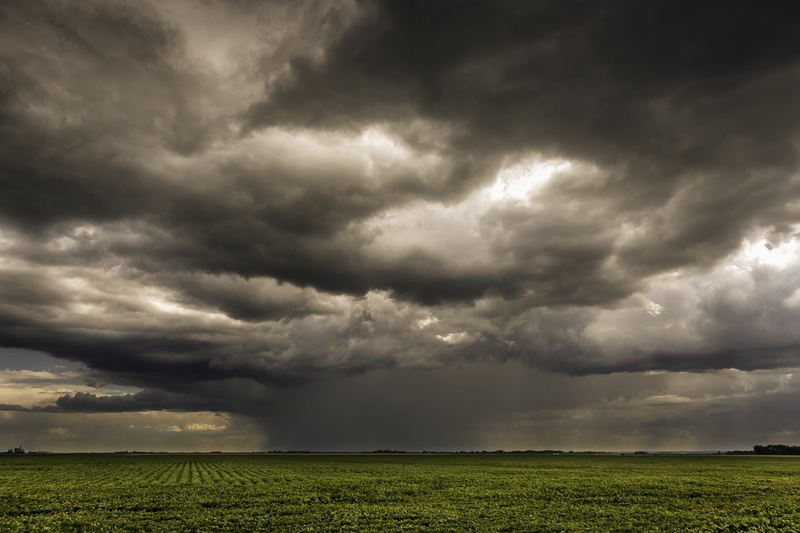 dramatic sky, cloud - sky, storm, environment, canada, field, outdoors, sky, clouds, extreme weather, fields, prairies, nature, power in nature, land, 5K