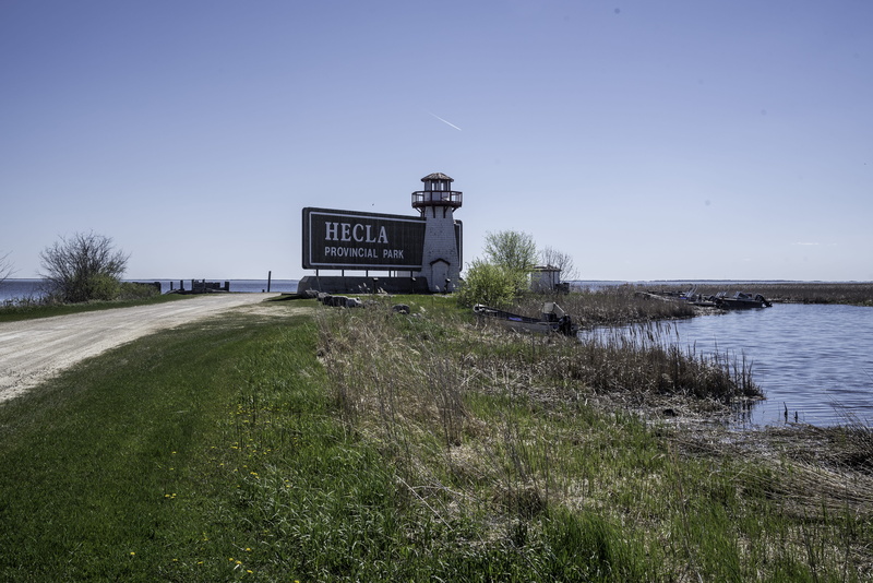 Sign, grass, canada, provincial, park, land, text, transportation, 5K, plant, nature, Provincial Park, clear sky, architecture, western script, Hecla
