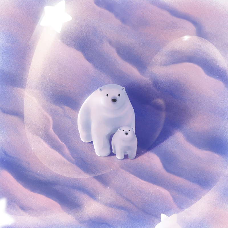 animal themes, nature, high angle view, polar bears, 2K, snow, white color, mammal, animal representation, single object, arctic, pig, creativity, toy
