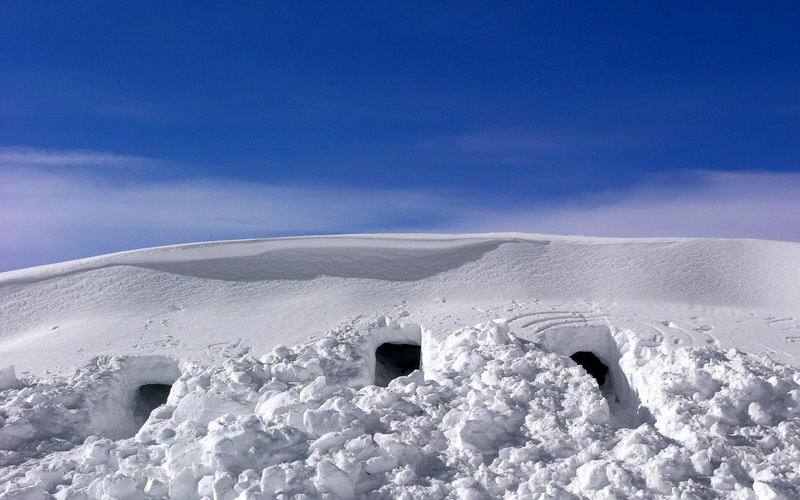 Igloo, Winter, 1080P, New Zealand, Snow, Cave, Mountain, Man Made