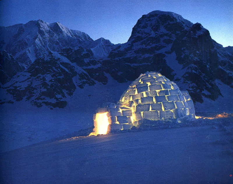 nature, land, architecture, history, mountain, dusk, travel, scenics - nature, blue, ancient, building exterior, built structure, igloo, night, mountain range