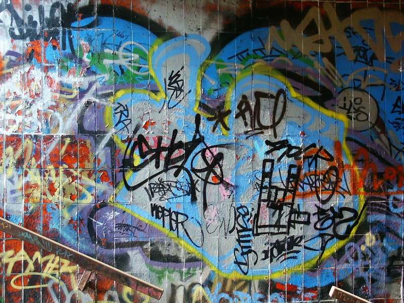 communication, western script, built structure, rudeness, creativity, messy, Graffiti, street art, day, wall - building feature, full frame, Artistic, wall
