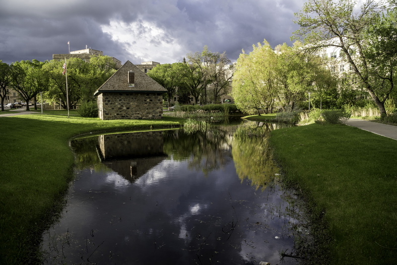 beauty in nature, day, canada, university of Saskachewan, plant, 5K, house, architecture, building, water, scenics - nature, landscape, canal, Saskatoon