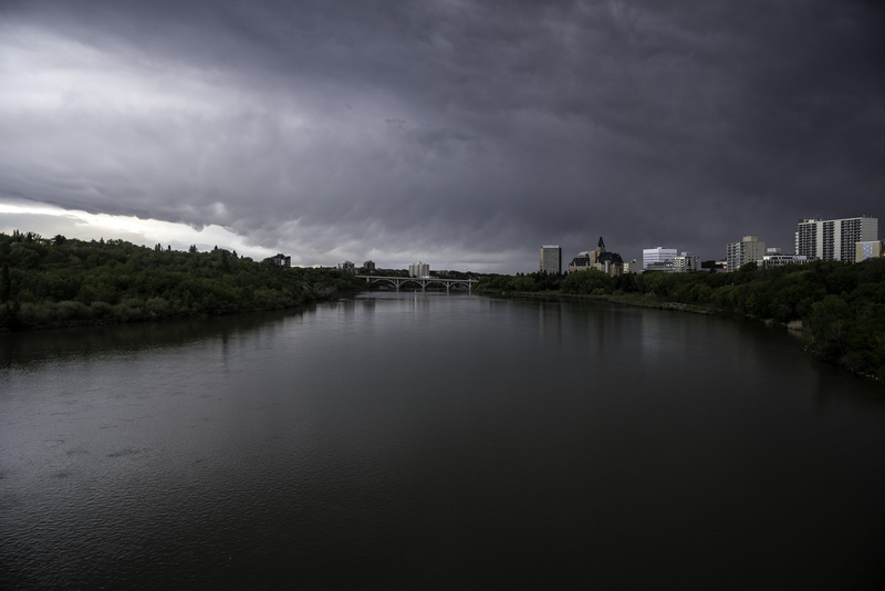sky, building exterior, skies, reflection, city, scenics - nature, tranquility, building, built structure, dark, landscapes, no people, outdoors, River