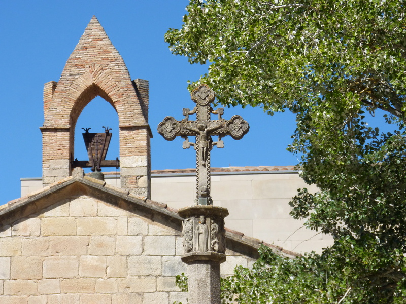 clear sky, plant, spirituality, belfry, nature, place of worship, sky, clock, arch, tree, building, gothic, catalunya, travel destinations, cruise, belief