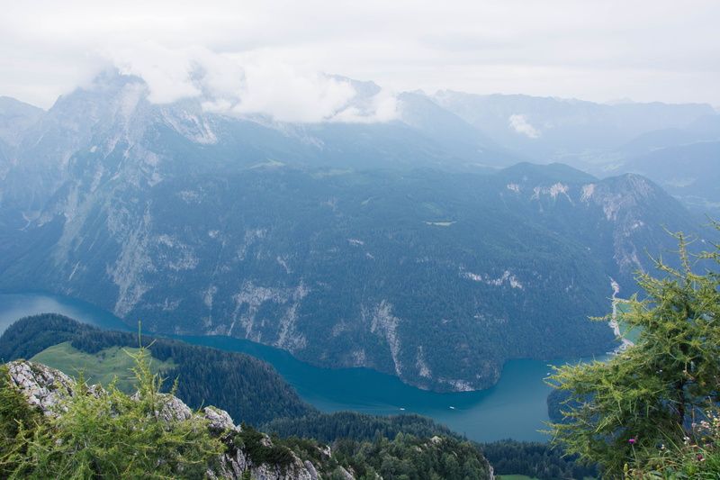 green color, landscape, lake, tree, nature, tranquil scene, idyllic, environment, sky, königssee, alps, high angle view, no people, day, mountain range
