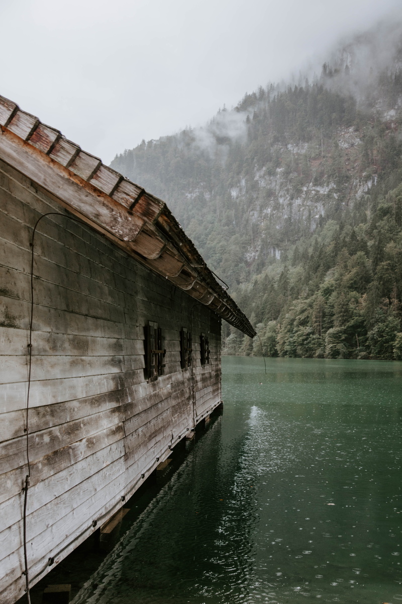 königssee, germany, built structure, building exterior, lake, non-urban scene, schönau am königssee, beauty in nature, architecture, no people, water, reflection