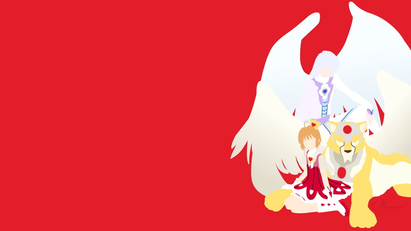 Sakura Kinomoto, Yui (Card Captor Sakura), Anime, Cardcaptor Sakura, Keroberos (Card Captor Sakura), Vector, 1080P