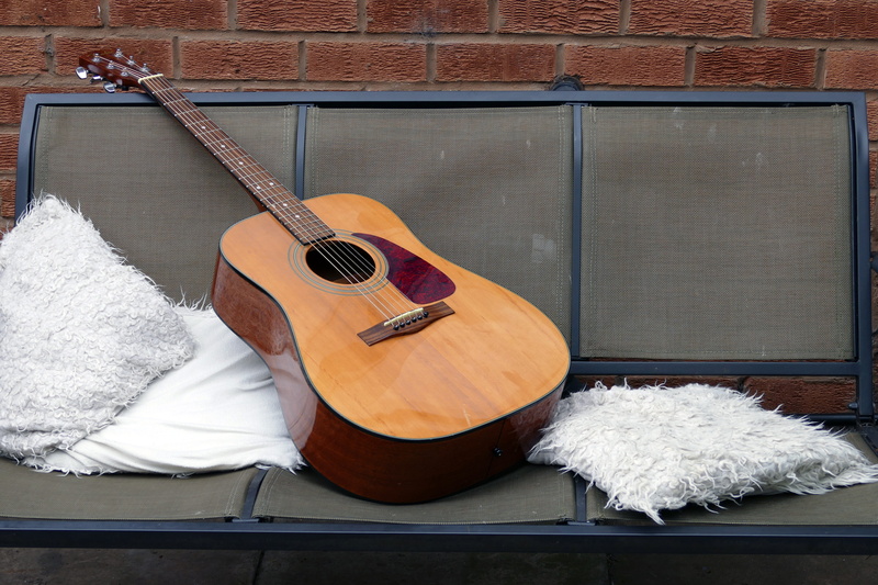 acoustic, audio, musical instrument, guitarist, jazz, arts culture and entertainment, instrument, song, classic, wall - building feature, sheet music, retro