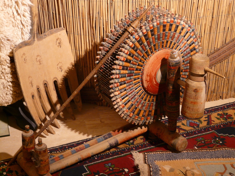 skill, asia, home interior, musical instrument, carpet - decor, close-up, high angle view, loom, no people, industry, musical equipment, 2K, art and craft