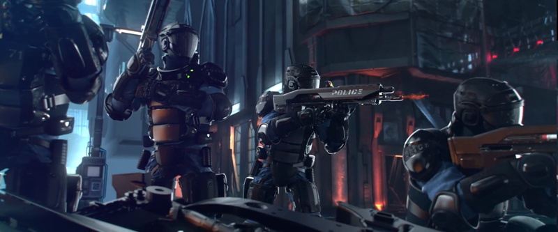 game, sci fi, police, 2K, warrior, cyberpunk