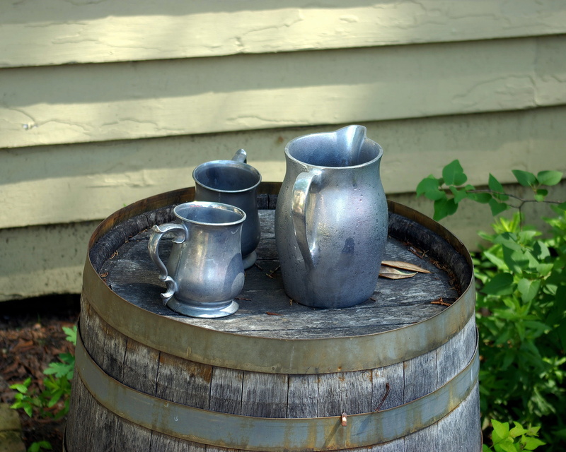 no people, wall - building feature, household equipment, historic, container, architecture, nature, hoops, old, craft, drink, museum, outdoors, beverage