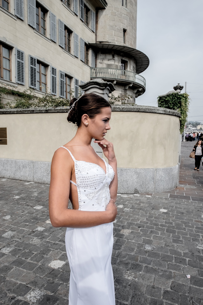 architecture, day, women, one person, built structure, dresses, young adult, looking, backless, woman, gown, adult, ceremony, front view, s, fashion, romantic
