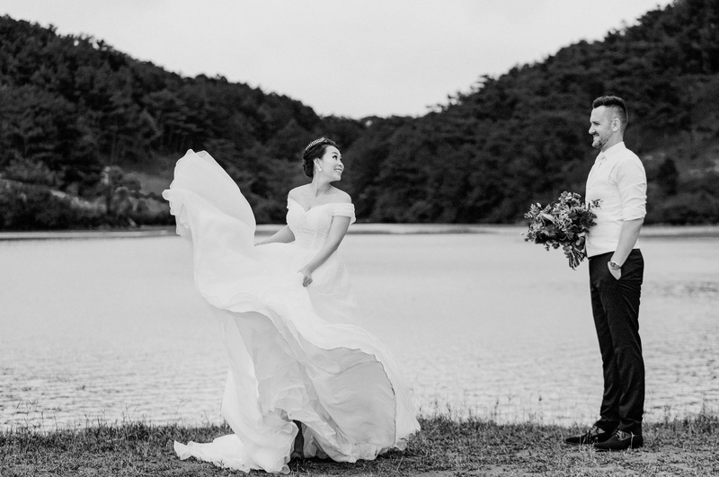 attractive, wedding dress, togetherness, romance, lifestyles, photo, wedding, adult, wear, woman, fashion, bridal, Bride and Groom, wearing, smile, smiling