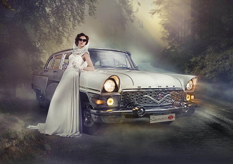 car, luxury, females, beauty, clothing, wedding, USSR, transportation, ladyCar, machine, auto-girl, retro, elegance, beautiful woman, fashion, adult, vintage car