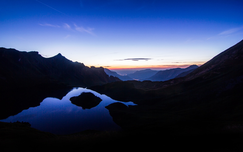 longexposure, sky, reflections, night, ii, schrecksee, bavariagermany, lakes, mirror, amazing, landscape, mountains, sunset, photography, water, darkblue