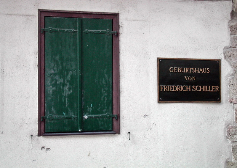 communication, germany, places of interest, closed, poet, shutter, message, house, marbach, wood - material, schiller, green color, tourist attraction