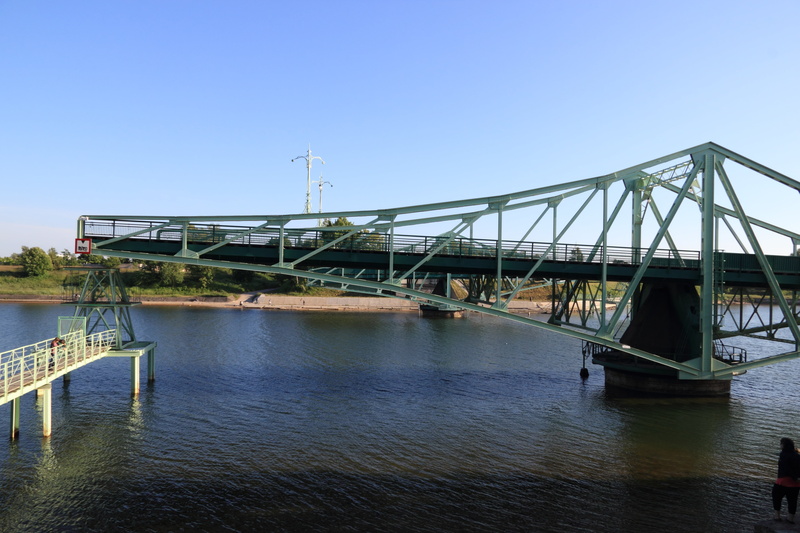 nature, swing, city, river, no people, sky, karosta, bridge - man made structure, bridge, clear sky, travel destinations, day, outdoors, latvia, water