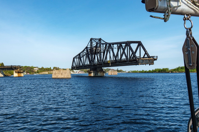 bridge - man made structure, blue, building exterior, nature, outdoors, water, rippled, connection, clear sky, no people, waterfront, 4K, built structure